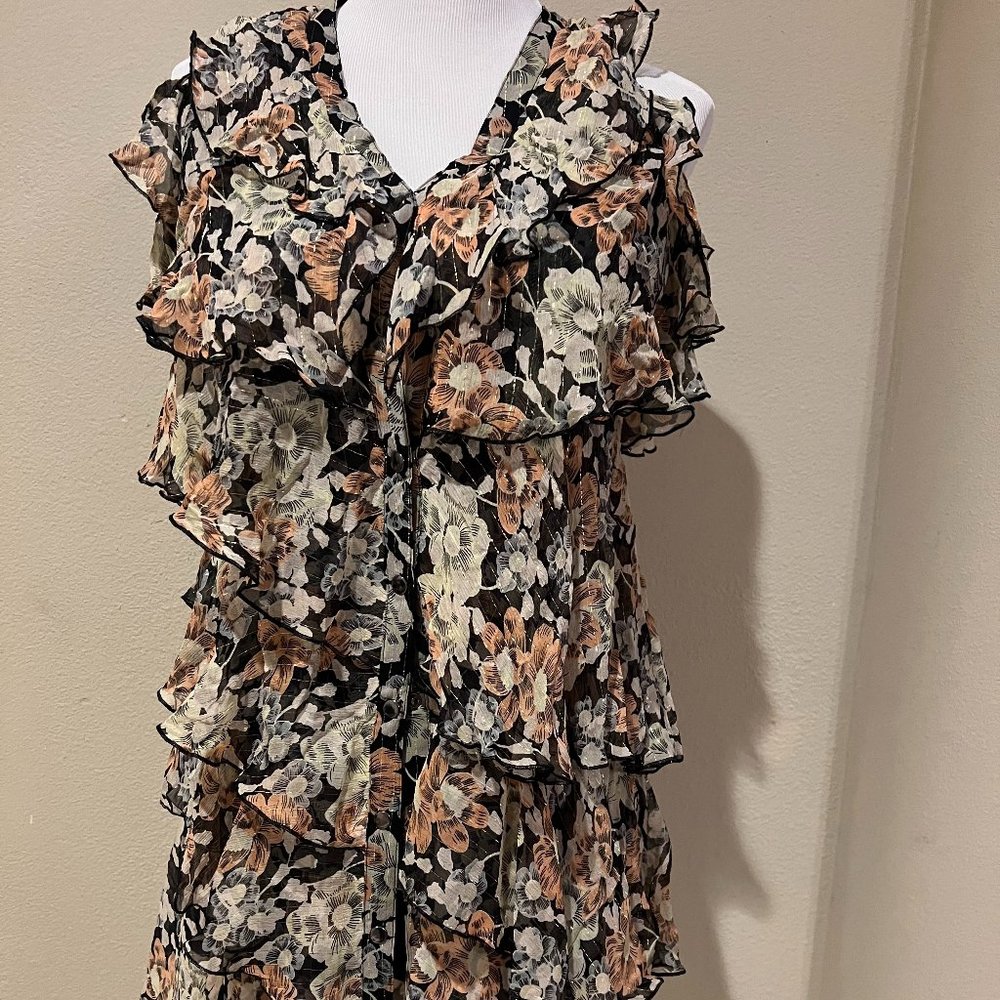 Kooples Silk Floral Dress Size 1